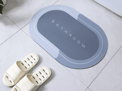 CoZy Hitro sušeča kopalniška preproga - modro/siva