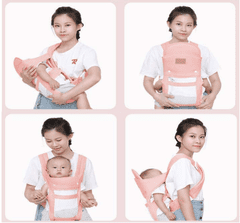 Tavalax Večnamenski ergonomski otroški nosilec z zračnim mrežastim materialom in odstranljivo oporo za glavo