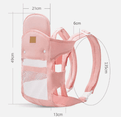 Tavalax Večnamenski ergonomski otroški nosilec z zračnim mrežastim materialom in odstranljivo oporo za glavo