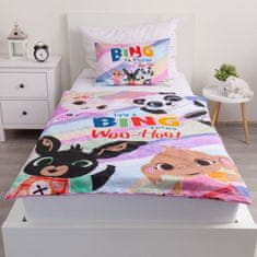 Bing BING Otroška bombažna posteljnina za deklice, z zadrgo, 100% BOMBAŽ 100x135+40x60 cm OEKO-TEX