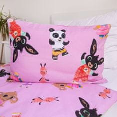 Bing BING Otroška bombažna posteljnina za deklice, z zadrgo, 100% BOMBAŽ 100x135+40x60 cm OEKO-TEX