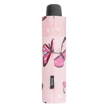 Doppler Ženski dežnik FIBER HIT MINI BUTTERTLY BLUE