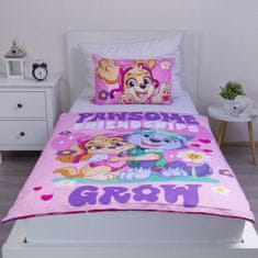 Paw Patrol Paw Patrol Dekliška DVOSTRANSKA otroška posteljnina z zadrgo, 100 % bombaž 100x135cm+40x60cm OEKO-TEX
