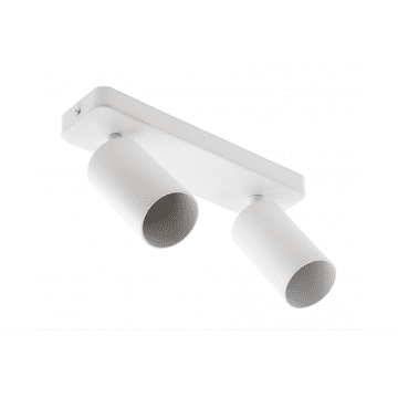 GTV Stropna svetilka SANTO BIS, GU10, max. 2×20 W, IP20, dvojna, bela