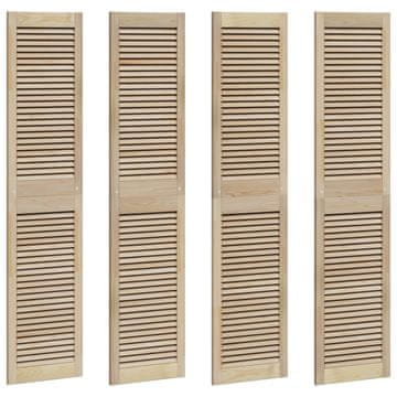 Vidaxl Vrata omare z vrati 4 pcs Naravna 170 x 2,1 x 39,5 cm