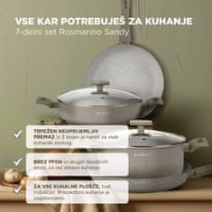 Rosmarino 7-delni set posode Sandy (23421)