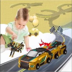 JOJOY® Magnetna avtomobilska igrača dinozaver | ROARWHEEL, zlata