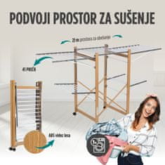 Vitapur stojalo za sušenje perila, zložljivo (21273)