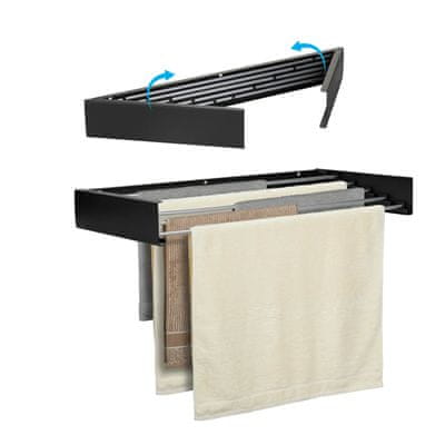 Vitapur zložljivo stensko stojalo za perilo