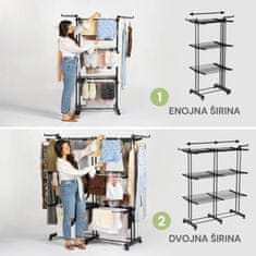 Vitapur VertyDry Duo pokončno stojalo za sušenje perila (23220)