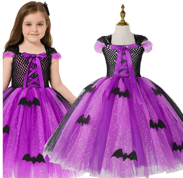 Korbi KOSTUM NETOPIRJA – TULECNA OČARLJIVA OBLEKA, TUTU, HALLOWEEN, KARNEVAL, PLES