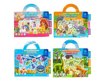 Astra AstraFUN Set nalepk za večkratno uporabo - princeske, safari, ocean, dino, 320024073