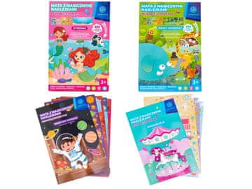 Astra Komplet nalepk za večkratno uporabo AstraFUN XL - mešanica motivov, 320024074