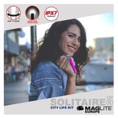 Maglite set City Life SX45017L, svetilki LED Mini PRO 2xAA + Solitaire 1xAAA , črna v darilni škatli