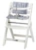 Finny Fold stol za hranjenje, zložljiv, bel