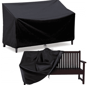 Korbi ZAŠČITNA PREGRINJA ZA VRH VRTNE KLUPICE – VODOTESNA, ČRNA, NEPREMOČLJIVA