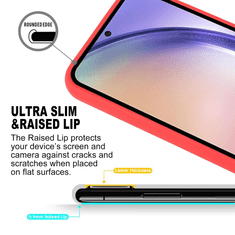 Goospery Soft Feeling silikonski ovitek za Samsung Galaxy A56 - rdeč
