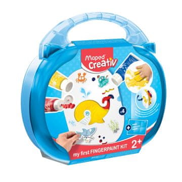 Maped Set Kreativni Maped Prstne Barve Kovček