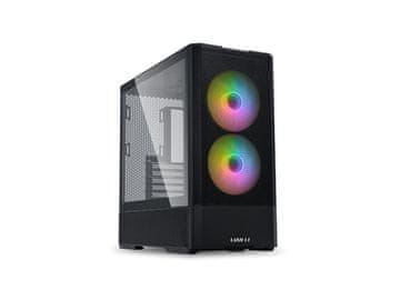 Lian Li LANCOOL 207 računalniško ohišje, ATX, Midi-Tower, ARGB, kaljeno steklo, črno (LAN207RX)