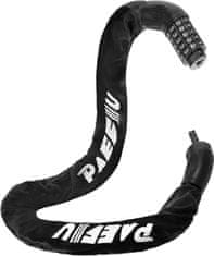 Nikcorp Verižna ključavnica za kolo in motor 90 cm | 7 mm debela veriga s 5-mestno številčnico in najlonsko zaščito