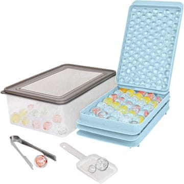 shumee Model za ledene kroglice s pokrovom, posoda za led, zajemalka