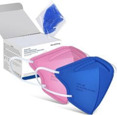 Nikcorp Zaščitne maske FFP2 majhne velikosti 20 kosov | 5-slojne zračne maske s CE certifikatom za otroke in odrasle