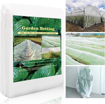 Nikcorp Zaščitna mreža za vrt proti žuželkam in pticam 2,5x10m | Mreža za zaščito rastlin, sadja in zelenjave pred škodljivci