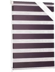 Nikcorp Dvojna roleta dan noč 75x195 cm vijolična | Notranji rolo za okna brez vrtanja | Polprosojna zaščita pred soncem in pogledi