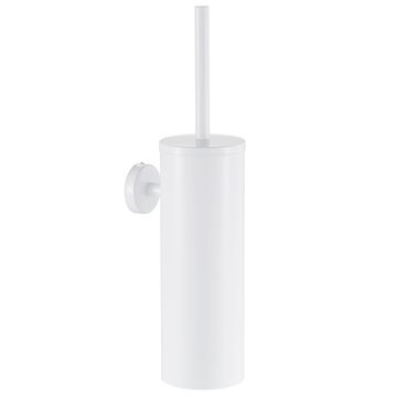 shumee Stenska WC ščetka za kopalnico, jeklo, držalo brez vrtanja, bela