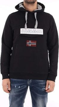 Nikcorp Otroški pulover s kapuco Burgee Win, mehak in topel bombažni jopič s kenguru žepom, siv, velikost XXS