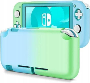 Nikcorp Zaščitni etui za Nintendo Switch Lite 5,5", silikonski ovitek, zeleno-moder
