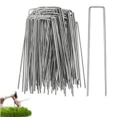 Nikcorp Pocinkana talna sidra 30 cm 4 mm, 20 kosov | Klini za pritrditev folije, ponjave, cevi in agrotekstilije na vrtu