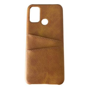 Nikcorp Usnjen preklopni etui za Oppo A53 / A32 / A33 z režo za kartice in denar, rjav ovitek za telefon