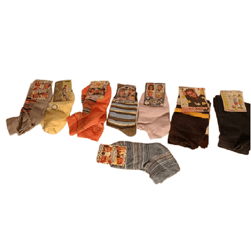 Nikcorp Komplet 8 parov otroških nogavic, tople in udobne nogavice za otroke, velikost 17-18 cm, različni vzorci in barve