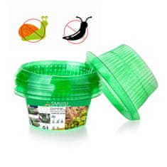 Nikcorp Zaščitni ovratnik proti polžem 20 kosov, premer 24 cm | Ekološka ograja za zaščito rastlin in zelenjave na vrtu