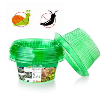 Nikcorp Zaščitni ovratnik proti polžem 20 kosov, premer 24 cm | Ekološka ograja za zaščito rastlin in zelenjave na vrtu