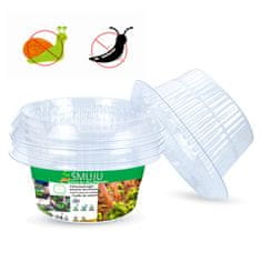 Nikcorp Zaščitna ograja proti polžem 25 kosov | Polžji ovratnik za vrt Ø 24 cm | Ekološka zaščita za solato in sadike