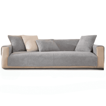 Nikcorp Puhasta protizdrsna prevleka za kavč 70x70 cm siva | Mehka zaščitna odeja za sedežno garnituro, podloga za igro