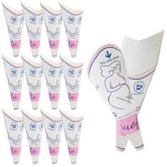 Nikcorp Ženski lijak za uriniranje stoje 50 kosov | Higienični pisoar za enkratno uporabo za potovanja, kampiranje in nosečnice