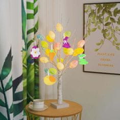 Nikcorp Velikonočni okraski iz filca, 5 kosov | Viseči okraski zajček, korenček, pirh in ptica za velikonočno drevo in dekoracijo