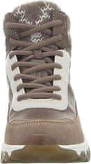 Nikcorp Ženski rjavi gležnarji na vezalke s podloženo notranjostjo in TEX membrano | Jesen/Zima | Udobni in topli ženski čevlji