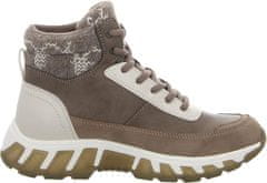 Nikcorp Ženski rjavi gležnjarji na vezalke, podloženi in vodoodporni, z ravnim podplatom, za jesen in zimo, vsakdanji stil