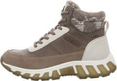 Nikcorp Ženski rjavi gležnjarji na vezalke, podloženi in vodoodporni, z ravnim podplatom, za jesen in zimo, vsakdanji stil