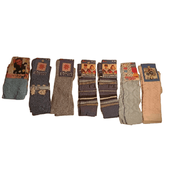 Nikcorp Komplet 7 par otroških nogavic za dečke in deklice, velikost 13-16 cm, tople in udobne, različni vzorci in barve