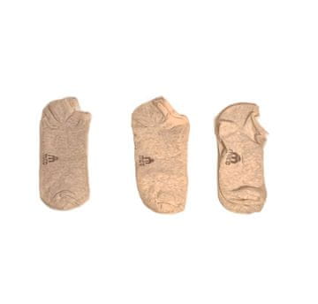 Nikcorp Komplet 3 parov moških bombažnih nogavic stopalk | bele barve | velikost 41-43 | zračne in udobne za poletje