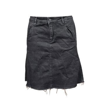 Nikcorp Elegantno črno midi krilo iz bombaža | Udobno in zračno žensko krilo za vsak dan | Velikost 38