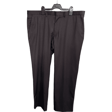 Nikcorp Moške elegantne hlače iz poliestra in viskoze črne barve, udoben sproščen kroj za vsak dan, velikost 40/31