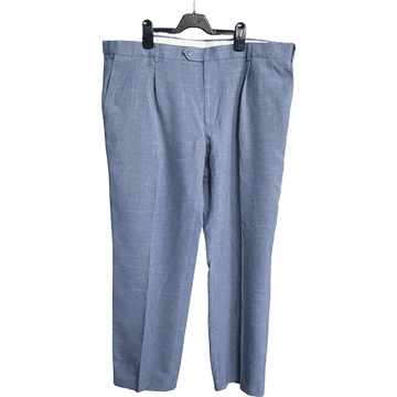 Nikcorp Moške elegantne hlače iz zračne tkanine za vsak dan, modre barve, udoben kroj za svobodo gibanja, velikost 42/33