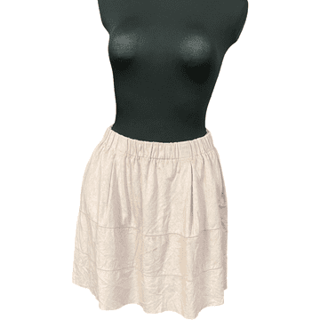 Nikcorp Elegantno midi krilo roza barve za ženske, udobno in zračno, velikost S, idealno za poletne dni in vsakodnevno nošenje