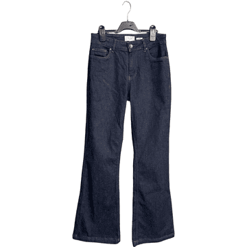 Nikcorp Ženske elegantne hlače mornarsko modre barve klasičen kroj udobne in oprijete za vsak dan velikost 30